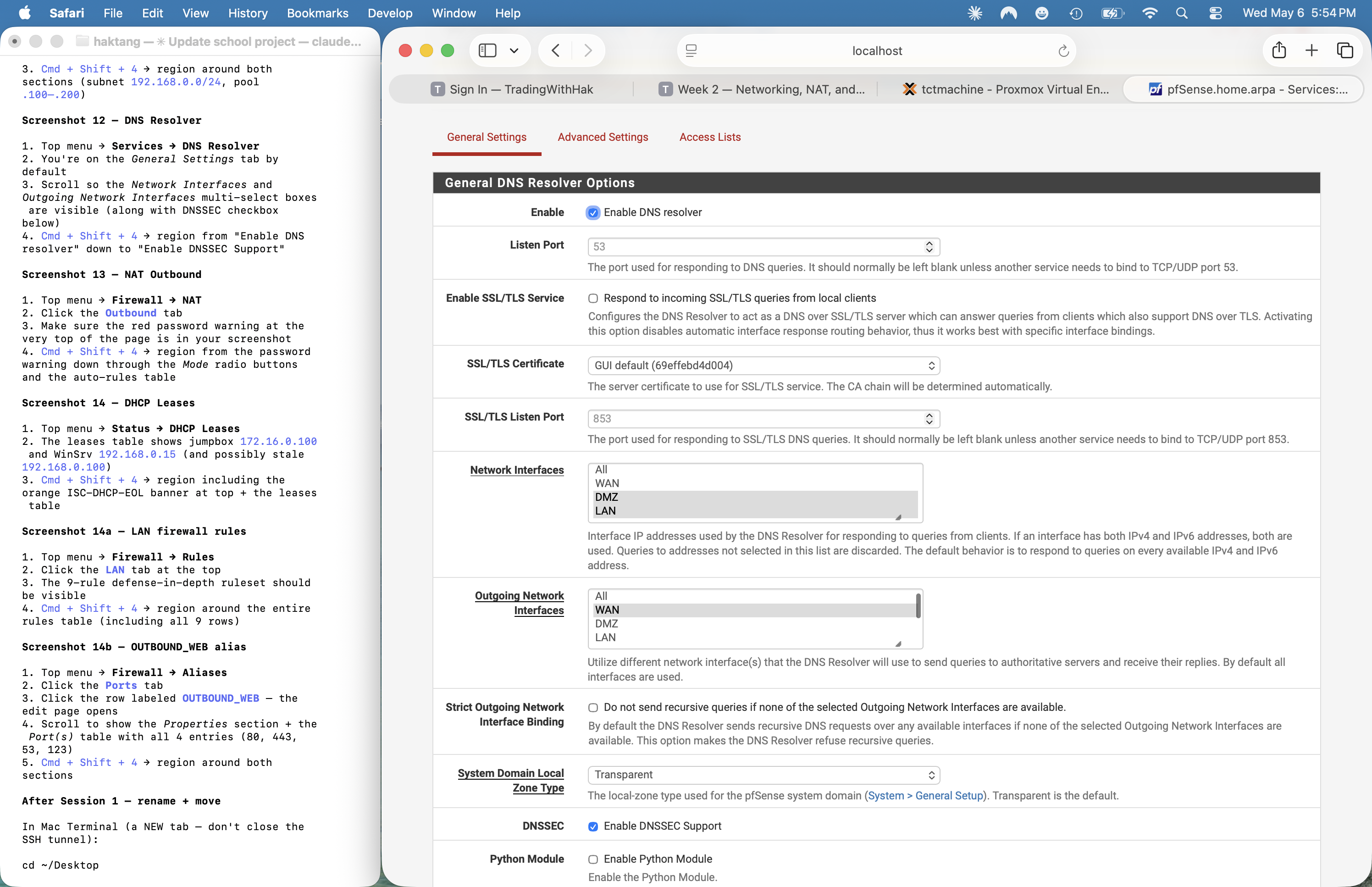 DNS Resolver settings